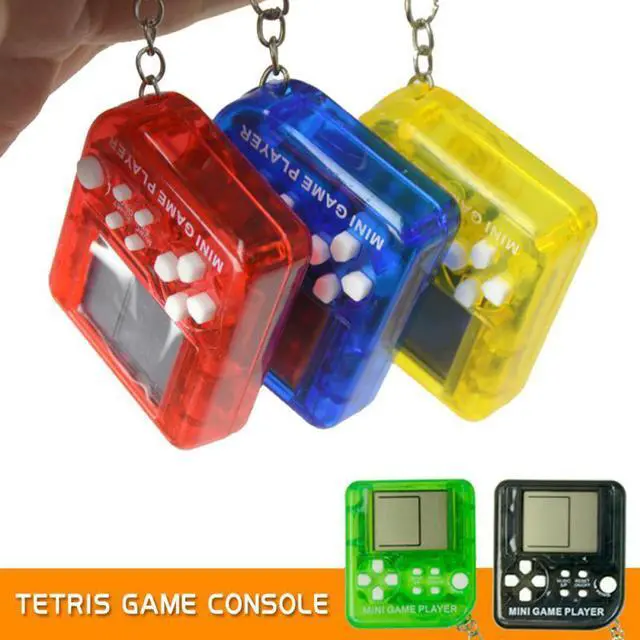 Main image of Mini Console Game Machine Children's Handheld Nostalgic Portable Mini Tetris Game Console Keychain LCD Toy Backpack Decor