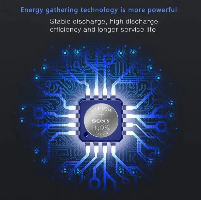 Alt view image 6 of 6 - 10PCS/lot For SONY 337 SR416SW 1.55V Silver Oxide Button Cell Batteries LR416 337A AG6 for Watches Single Grain Packing