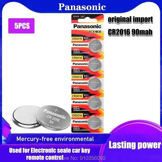 Main image of 5pcs CR2016 3V  Lithium Button Cell Coin Batteries For Watch Toy Remote Clocks Watches Computers Voice Recorders