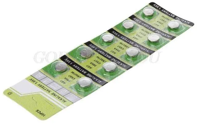 Alt view image 4 of 6 - 10Pcs Alkaline Battery AG7 1.55V Button Coin Cell Watch Batteries LR927 LR57 SR927W 399 GR927 395A Drop Shipping