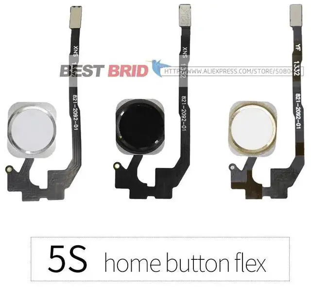 Alt view image 5 of 5 - 1pcs  Home Button Flex Cable Assembly For iPhone 5S SE 6G 6S 7 PLUS Screen On Contral Flex Cable phone Replacement