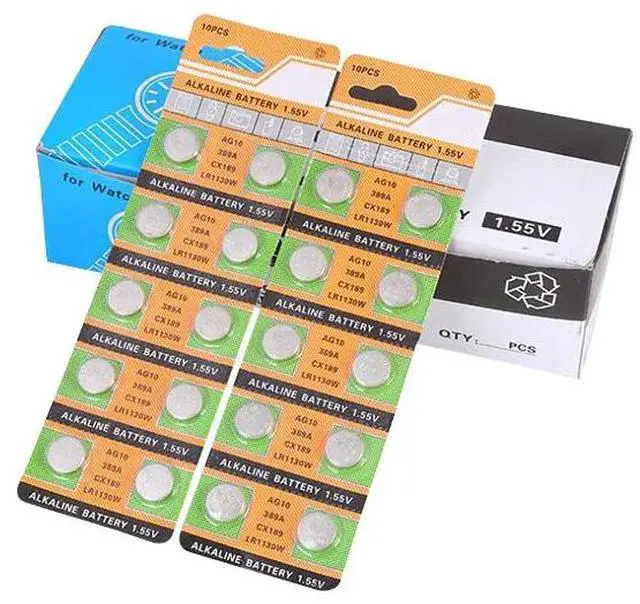 Alt view image 4 of 6 - 50PCS DEAH 1.55V AG10 LR1130 Alkaline Cell Coin Battery AG 10 SR54 189 389 SR1130 L1131 G10A Button Batteries For Watches Toys