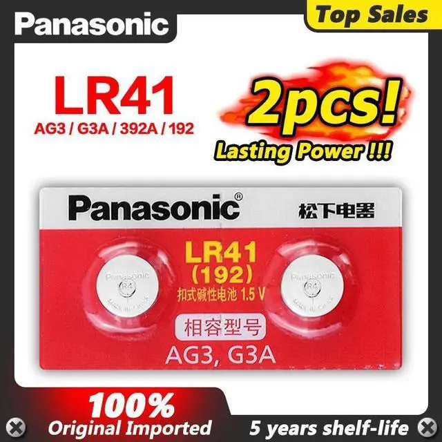 Main image of 2pcs/lot LR41 Button Cell Batteries SR41 AG3 G3A L736 192 392A Zn/MnO2 1.5V Lithium Coin Batteries