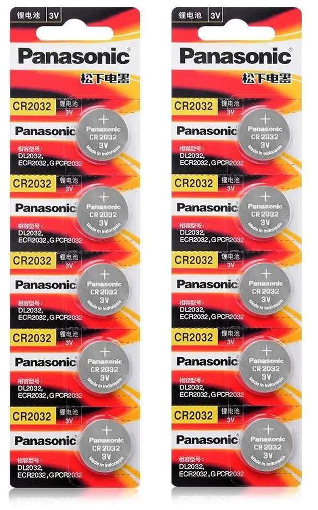 Alt view image 2 of 6 - 10pcs Brand for  cr2032 DL2032 ECR2032 5004LC KCR2032 BR2032 3v button cell coin lithium batteries for watch