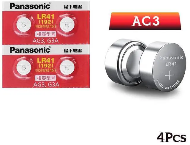 Alt view image 5 of 6 - 4pcs LR41 Button Cell Batteries  SR41 AG3 G3A L736 192 392A Zn/MnO2 1.5V Lithium Coin Batteries