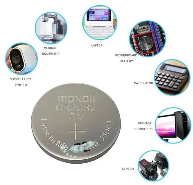 Alt view image 3 of 3 - 4pc maxell brand  battery cr2032 3v button cell coin batteries for watch computer toy remote control cr 2032