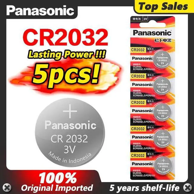 Main image of 5pcs  brand  battery cr2032 3v button cell coin batteries for watch computer toy remote control cr 2032