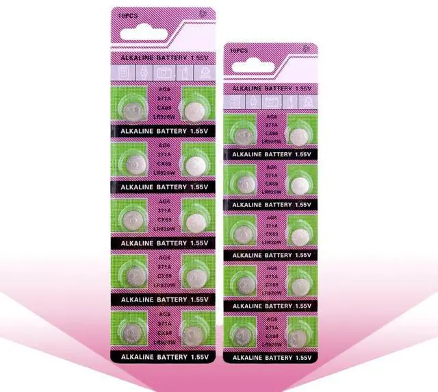 Alt view image 4 of 6 - 10pcs  AG6 LR920   L921 Button Batteries SR927 171 Cell Coin Alkaline Battery 1.55V 371A CX69 LR920W For Watch Toys Remote