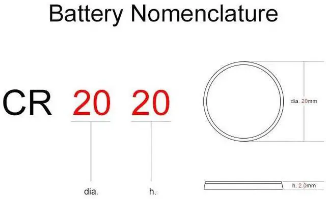 Alt view image 3 of 3 - Lithium Button Battery Coin Cell Batteries CR2020 3V 2 Pieces Watch Cells CR 2020 for Writing/Drawing/Handwriting Tablet