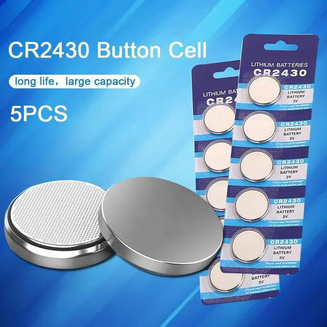 Main image of 5PCS CR2430 Watch Battery Button Battery DL2430 BR2430 ECR2430 Coin Cell Lithium Batteries for Toy Calculator Clock Watch