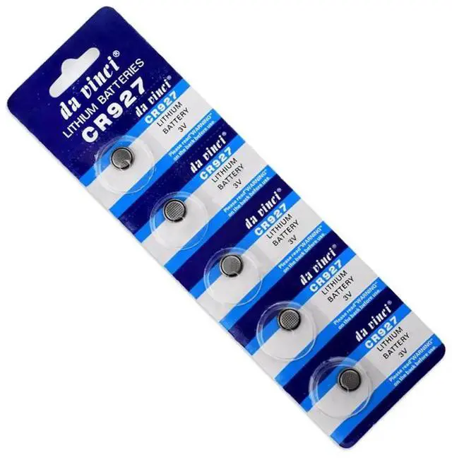 Alt view image 6 of 6 - 5pcs Lithium Cell Coin Battery 3V CR927 CR 927 Button Batteries ECR927 5011LC DL927 BR927 KCR927 LM927 For Watch Toy Remote