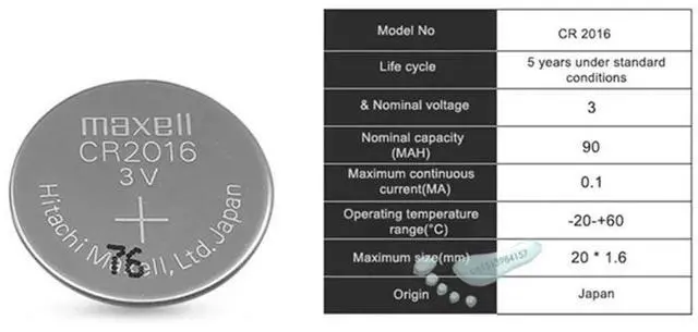 Alt view image 3 of 4 - 5pc maxell brand  battery cr2016 3v button cell coin batteries for watch computer cr 2016