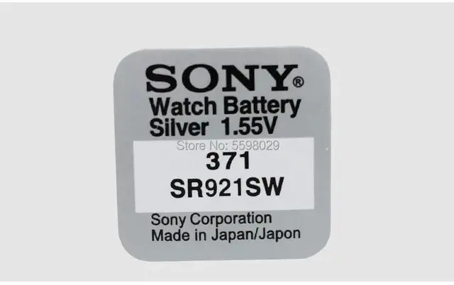 Alt view image 4 of 6 - 10Pc For Sony AG6 SR920 SR920SW 371 1.55V Single grain packing Battery Button Cell Watch Batteries Repair Accessories