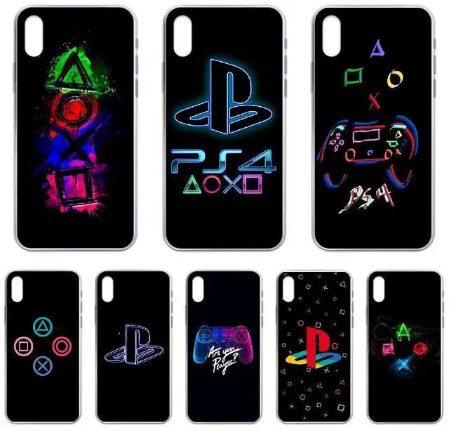 Main image of PlayStation Buttons PS Phone Case cover For iphone 4 4S 5 5C 5S 6 6S PLUS 7 8 X XR XS 11 PRO SE 2020 MAX transparent Etui