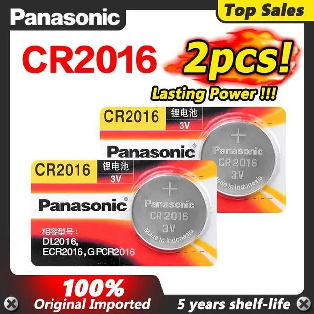 Main image of 2pcs  High Quality Cr2016 CR2016 BR2016 DL2016 LM2016 KCR2016 ECR2016 3v Button Battery Coin Batteries Long Lifespan