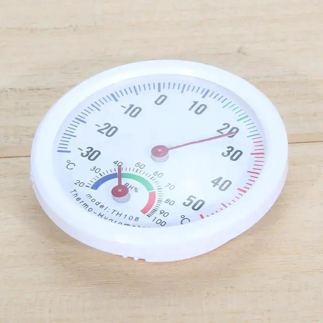 Alt view image 3 of 6 - Mini Bell-shaped Scale Thermometer and Hygrometer for Home or Office Household Wall Mounted Temperature Humidity Accessories