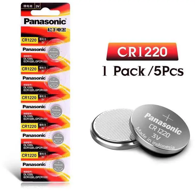 Alt view image 2 of 6 - 5pcs  High Energy Cr1220 CR 1220 3v Button Cell Coin Batteries For Watch DL1220 BR1220 ECR1220 LM1220 KCR1220 KL1220