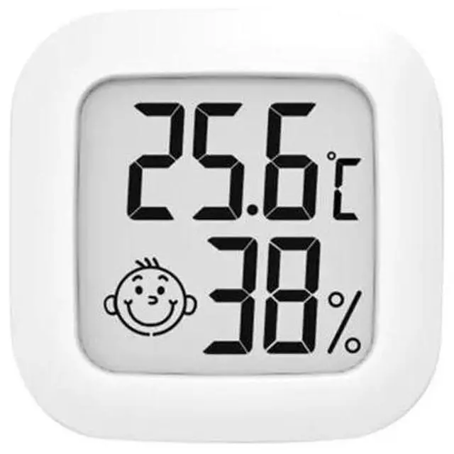 Alt view image 2 of 5 - Mini Thermometer Hygrometer Indoor Thermometer Room Temperature Gauge Monitor Meter with Smiley design