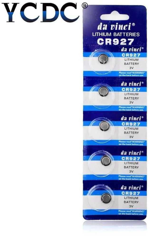 Alt view image 3 of 4 - CR927 5pcs/pack Button Batteries BR927 ECR927 5011LC Cell Coin Lithium Battery 3V CR 927 DL927 For Watch Electronic Toy Remote