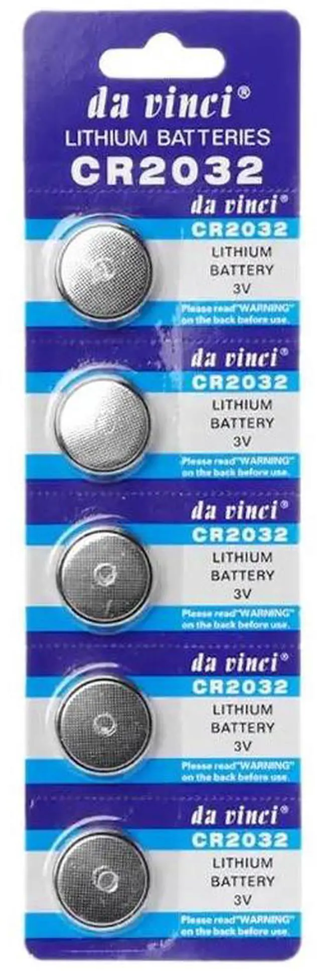 Main image of 5PCS Button Battery 3V CR2032 BR2032 DL2032 ECR2032 Cell Coin Lithium Li-ion Batteries Watch Computer LED Light Electronic Toy