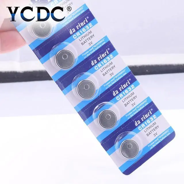 Alt view image 5 of 6 - 5pcs/pack CR1632 Button Batteries LM1632 BR1632 ECR1632 Cell Coin Lithium Battery 3V CR 1632 For Watch Electronic Toy Remote