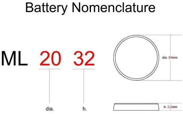Alt view image 2 of 2 - Rechargeable Battery ML2032 3V 2PCS Lithium Button Built-in Coin Cell Batteries 2032 Replace CR2032 CMOS BIOS RTC Backup Reserve