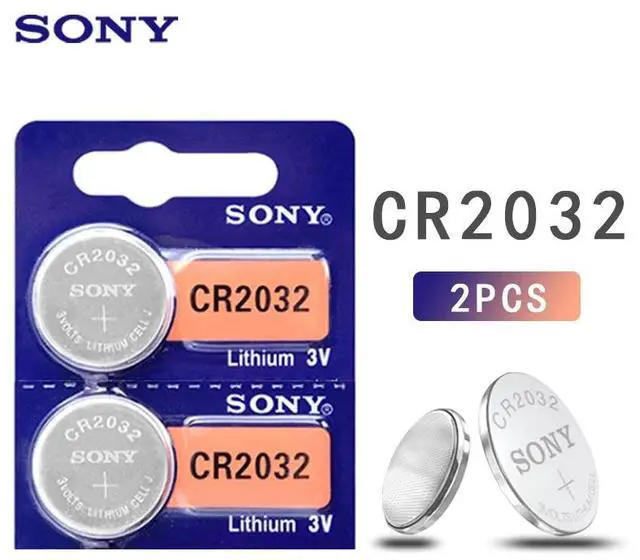 Main image of 2PC For SONY CR2032 battery 3V Lithium Batteries BR2032 DL2032 ECR2032 CR 2032 Button Coin Battery For Watch Calculator