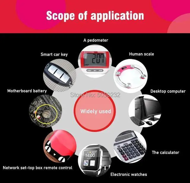 Alt view image 6 of 6 - cr2016 5PCS brand  battery for 3v button cell coin batteries for watch computer cr 2016 For Toys