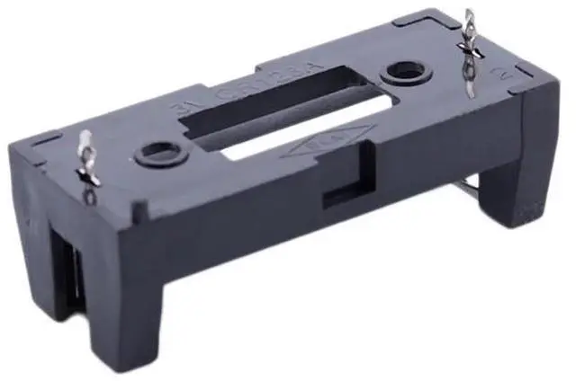 Alt view image 2 of 6 - Plastic Shell 3V CR123A Button Cell Battery Sockets Holder Case Black