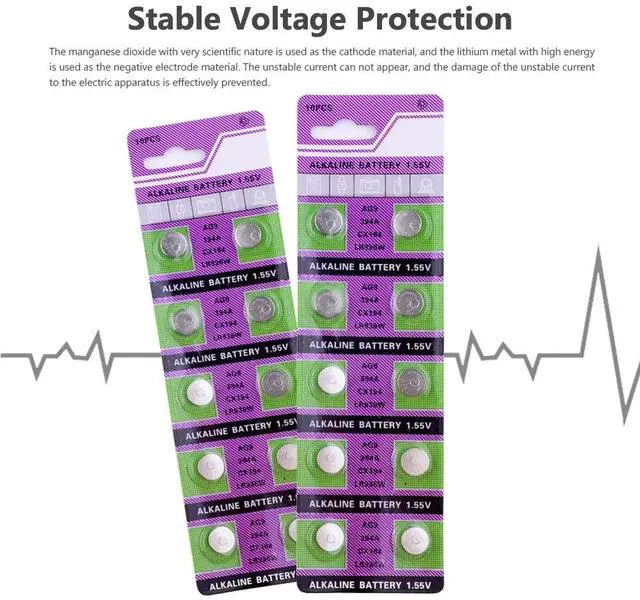 Alt view image 3 of 6 - 10-pcs/pack AG9 LR936 394 Button Batteries SR936 194 Cell Coin Alkaline Battery 1.55V SR936SW CX194 For Watch Toys Remote