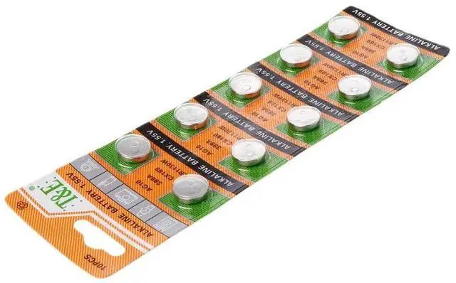 Alt view image 3 of 6 - 10PCS Button Coin Cell Battery AG10 1.5V Watch Batteries SR54 389 189 LR1130 SR1130 Toys Control Remote