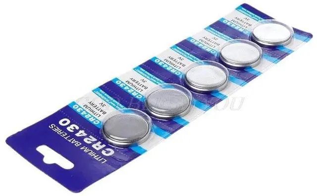 Alt view image 5 of 6 - 5PCS Button Battery CR2430 3V Electronic Lithium Coin Cell Batteries DL2430 BR2430 ECR2430 KL2430 EE6229 Watch Toy Headphone