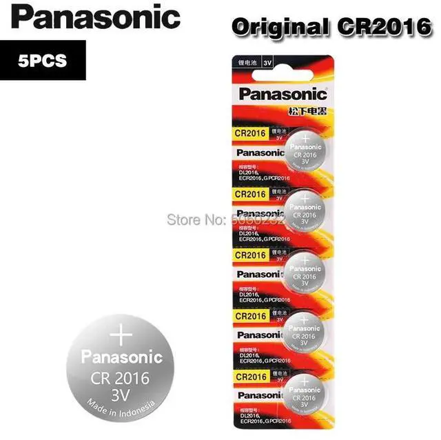 Main image of cr2016 5PCS brand  battery for 3v button cell coin batteries for watch computer cr 2016 For Toys