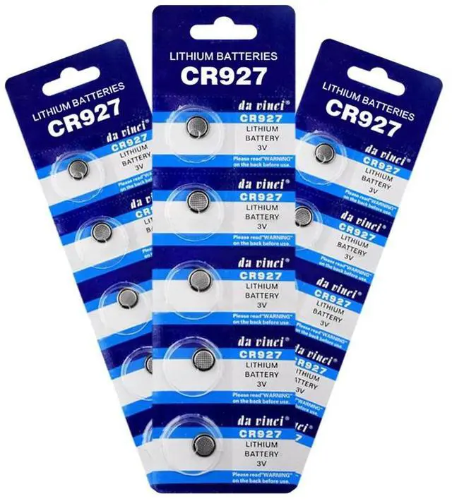 Alt view image 5 of 6 - 5pcs Lithium Cell Coin Battery 3V CR927 CR 927 Button Batteries ECR927 5011LC DL927 BR927 KCR927 LM927 For Watch Toy Remote