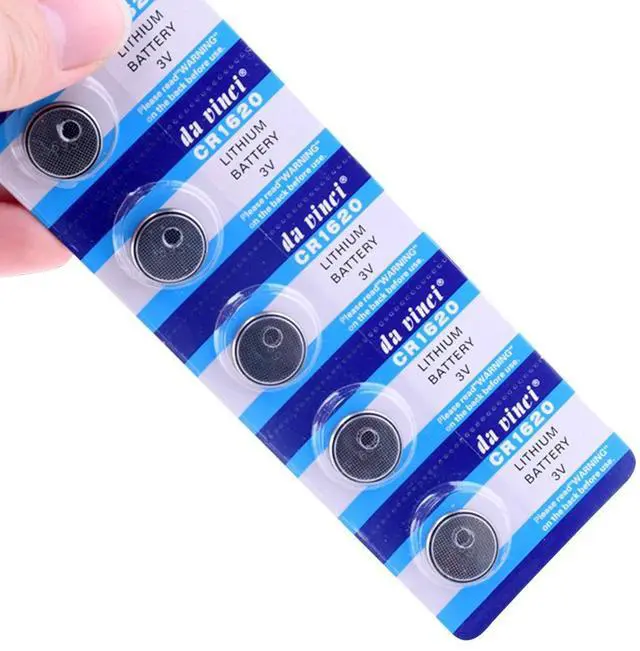 Alt view image 2 of 6 - 2020  promotional 20pcs 3v CR1620 CR 1620 coin cells 1620 ECR1620 Button Battery 3 V Volt CR1620 Lithium-ion Coin Battery