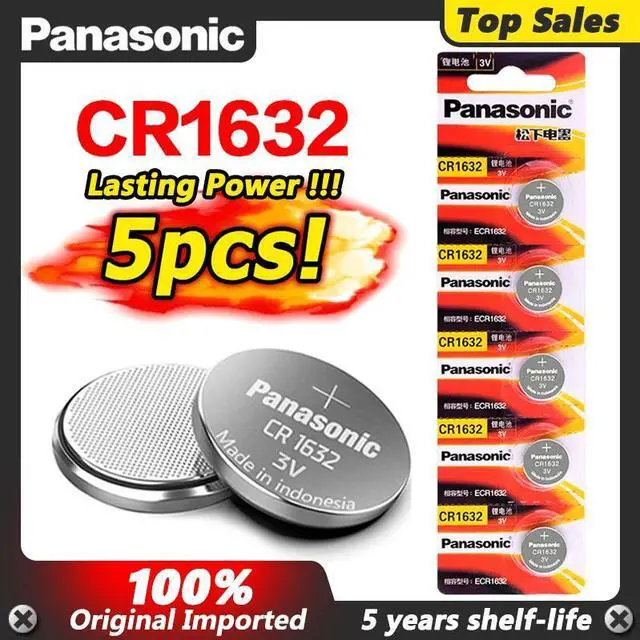 Main image of 5pcs cr1632 3v button battery computer watch coin car toy lithium battery BR1632 ECR1632 DL1632 KCR1632 LM1632 KL1632