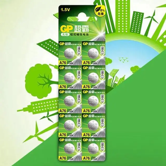 Alt view image 3 of 6 - 10pcs/lot 1.5V AG13 Battery LR44 L1154 RW82 RW42 SR1154 SP76 A76 357A pila lr44 SR44 Alkaline Button Cell Coin Battery