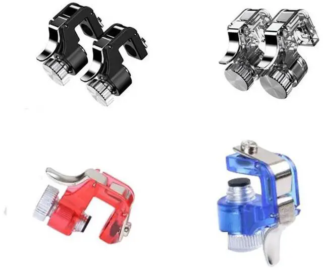 Alt view image 4 of 6 - 2pcs/lot R11 Metal Smart Phone Mobile Gaming Trigger For PUBG Mobile Gamepad Fire Button Aim Key L1 R1 Shooter Pubg Controller