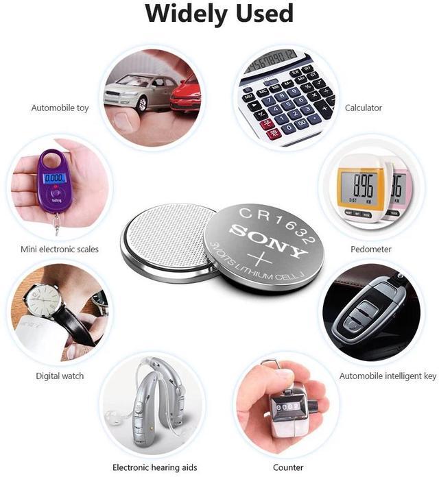 Alt view image 6 of 6 - 2Pcs  battery for Sony cr1632 3v button cell coin batteries for watch computer ECR1632 cr 1632 Lithium Batteries