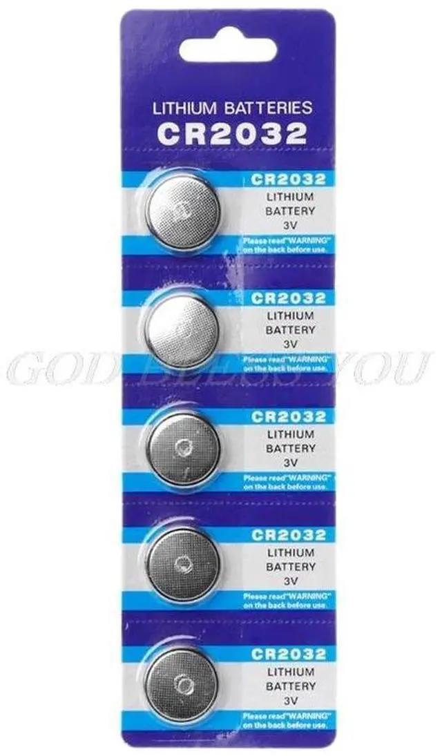 Alt view image 6 of 6 - Button Battery 3V CR2032 BR2032 DL2032 ECR2032 Cell Coin Lithium Li-ion Batteries Promotion Watch Computer LED Light Electronic