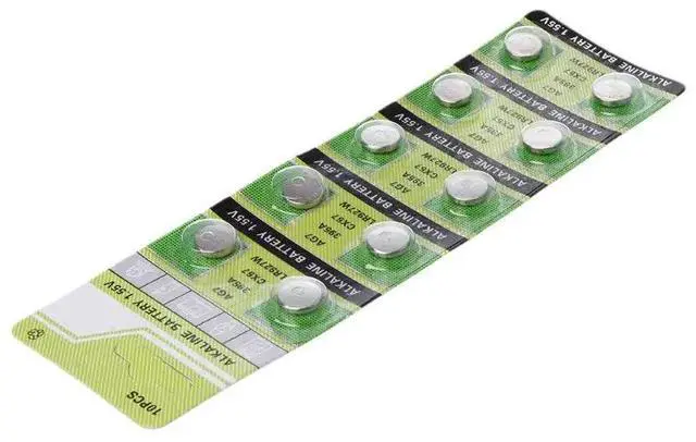 Alt view image 2 of 6 - 10PCS Alkaline Battery AG7 1.55V Button Coin Cell Watch Batteries LR927 LR57 SR927W 399 GR927 395A  090F