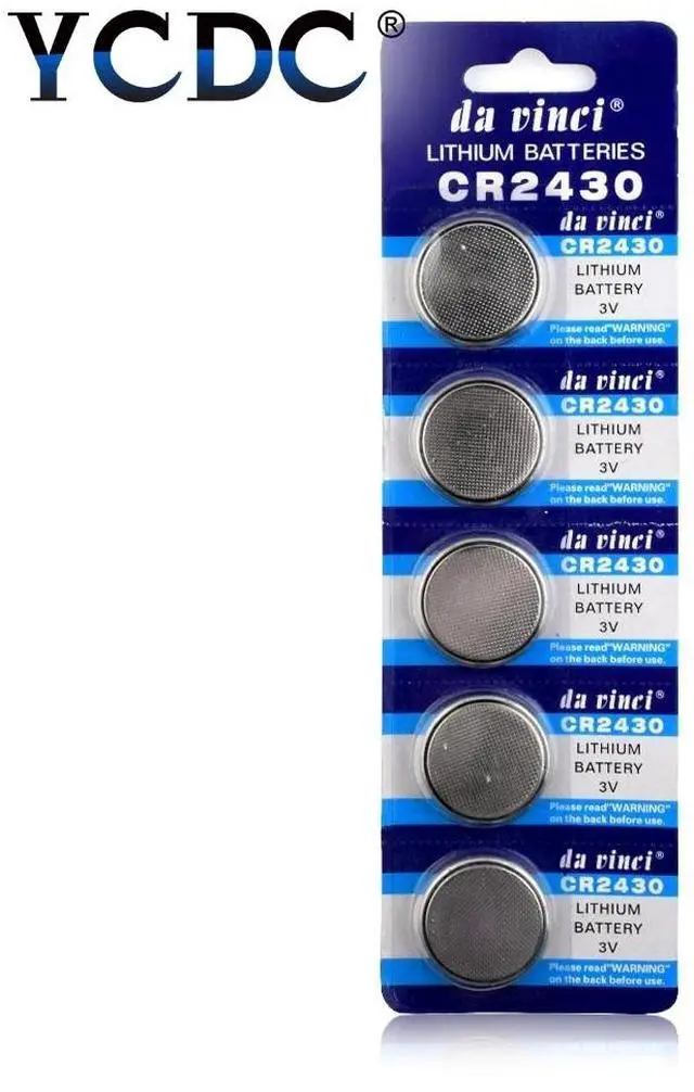 Alt view image 3 of 3 - 5pcs/pack CR2430 Button Batteries DL2430 BR2430 KL2430 Cell Coin Lithium Battery 3V CR 2430 For Watch Electronic Toy Remote