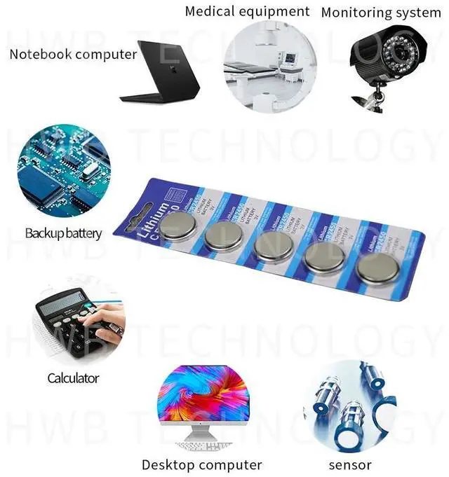 Alt view image 4 of 4 - 10pcs CR2450 button cell coin battery 2450 ECR2450 KCR2450 5029LC LM2450 3V lithium Battery For Watch Electronic Devices