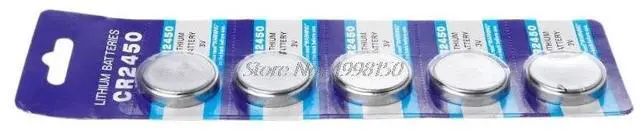 Alt view image 3 of 5 - 5PCS Button Battery CR2450 Electronic Lithium Coin Cell Batteries 3V KCR2450 5029LC LM2450 Watch Toy Remote Dropship