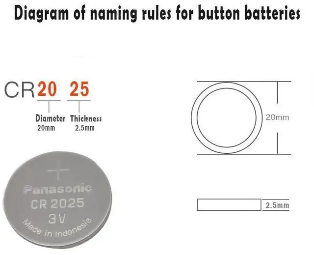 Alt view image 2 of 6 - 10pcs  cr2025 Button Cell Batteries For digital camera camcorder Watch Calculator Weight Scale 3V Lithium cell