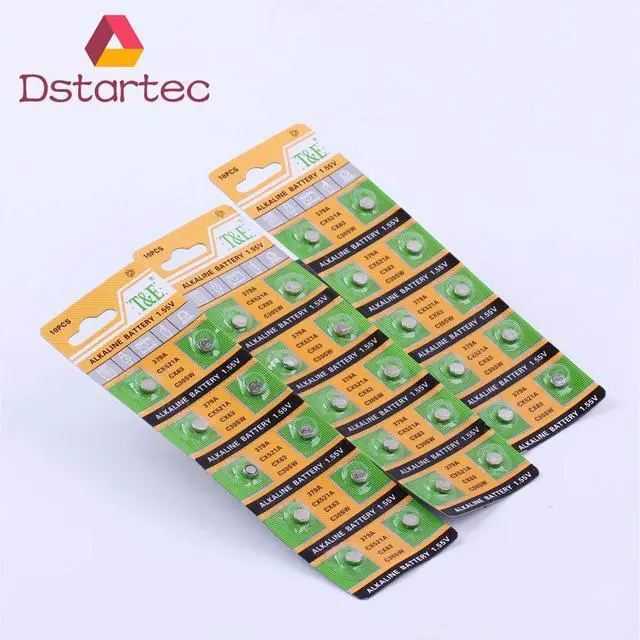 Alt view image 5 of 6 - 2020  10pcs AG0 379 SR63 LR69 LR521 379A 1.55V Button Batteries For Watch Toys Remote SR521SW D379 Cell Coin Alkaline Battery