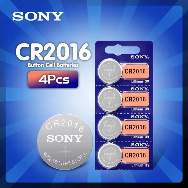 Main image of 4Pcs For Sony CR2016 Lithium Button Battery 3V cr 2016 DL2016 KCR2016 BR2016 Coin Cell batteries for watch computer