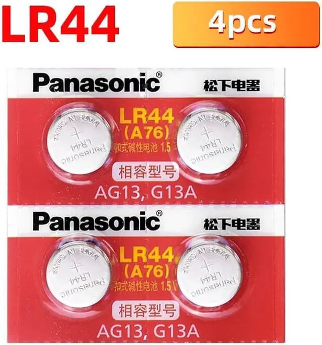 Main image of 4PCS/lot  LR44 A76 1.5V Alkaline Batteries AG13 SR1154 357 Button Cell Battery 0%Hg for calculator