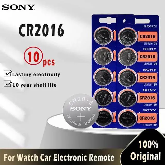 Main image of 10pcs FOR SONY CR2016 Button Batteries 3V CR 2016 LM2016 BR2016 DL2016 Cell Coin Lithium Battery For Watch Electronic Toy Remote