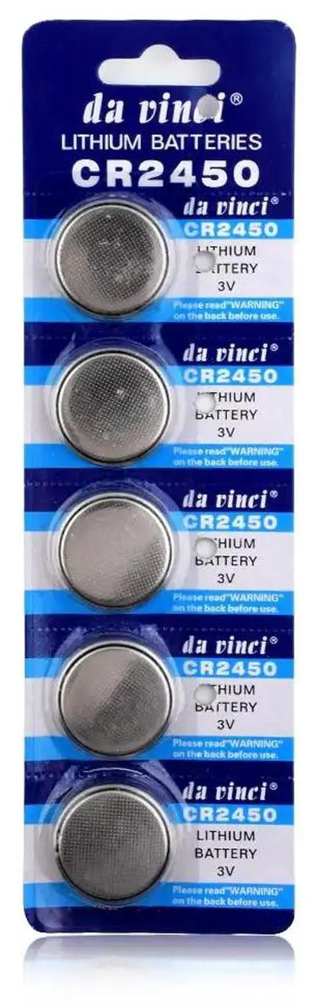 Alt view image 3 of 4 - 5pcs CR2450 button cell coin battery 2450 ECR2450 KCR2450 5029LC LM2450 3V lithium Battery For Watch Electronic Devices